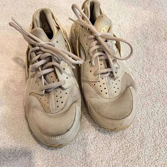 Nike Womens Air Huarache Run 634835-028 White Running Shoes Sneakers 6.5 Eu 37.5 - Picture 7 of 11